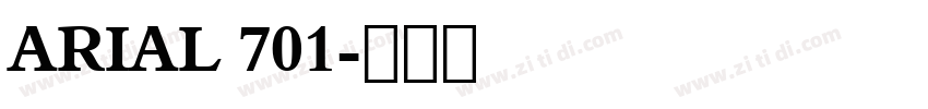 ARIAL 701字体转换